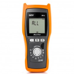 Multifunction safety tester, TRMS DMM and LAN wire mapper M75 HT Instrument