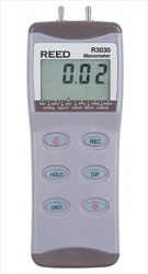 Digital Manometer, Gauge / Differential, 30psi R3030 REED