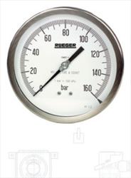 Đồng hồ đo áp suất PBX100-150 Rueger