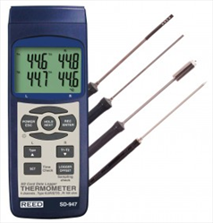 4 Channel Thermocouple Thermometer Data Logger Kit  SD-947DELUXE REED