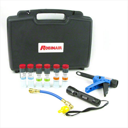 Robinair 16330 UV Leak Detection HVAC R Dye Kit 12 LED Array Cordless Rechargeable UV Light - Robinair TIF