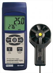 SD Series Vane Thermo-Anemometer, Datalogger, with Temperature SD-4207 REED