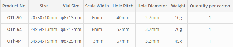 thong so ky thuat OTh – 2 Way Oval Level with Mounting Holes