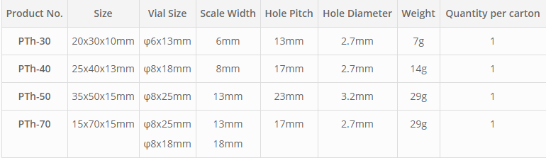 PTh – 2 Way Flat Level with Mounting Holes